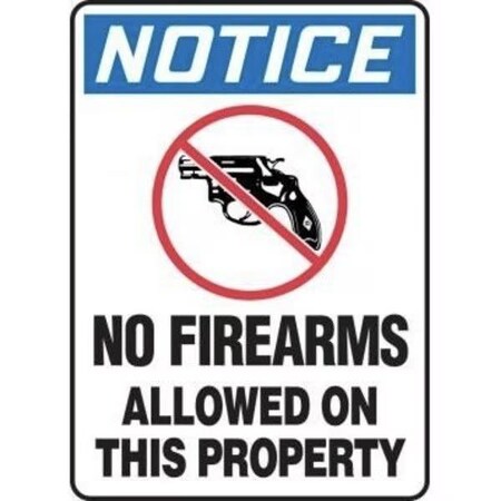 Accuform OSHA NOTICE SAFETY SIGN NO FIREARMS FRMACC806VP FRMACC806VP